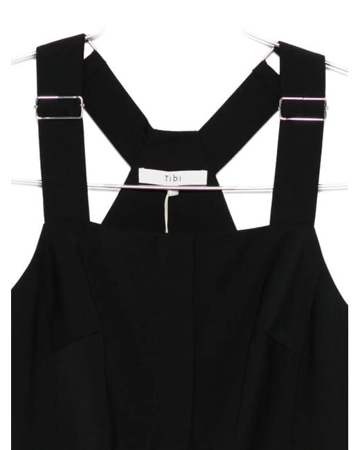 Tibi Black Overall Top