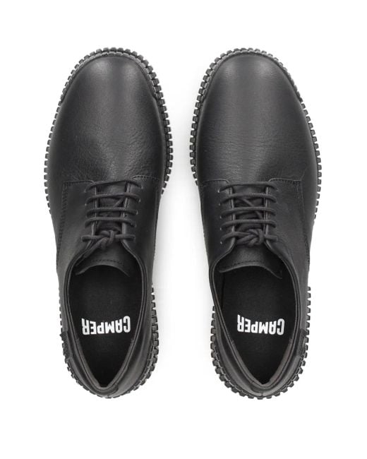 Camper Black Pix Lace-Up Derby Shoes for men
