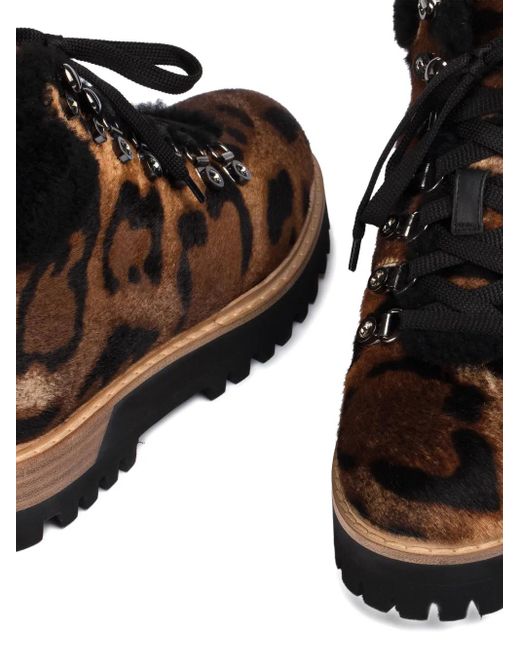 Botas con estampado de leopardo Le Silla de color Brown