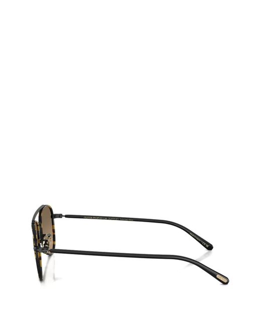 Oliver Peoples Brown Pilot Browline Sunglasses