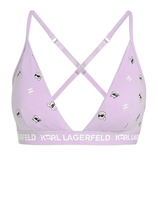 Karl Lagerfeld Pink Ikon 2.0 Padded Bralette