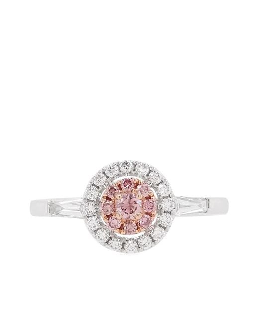 HYT Jewelry Pink 18K Diamond Engagement Ring