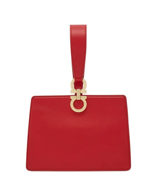 Ferragamo Red Mini Clutch