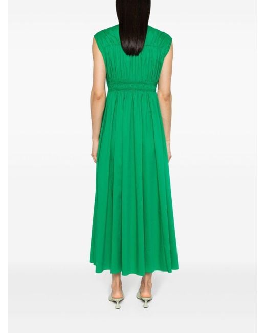 Diane von Furstenberg Green Gillian Midi Dress