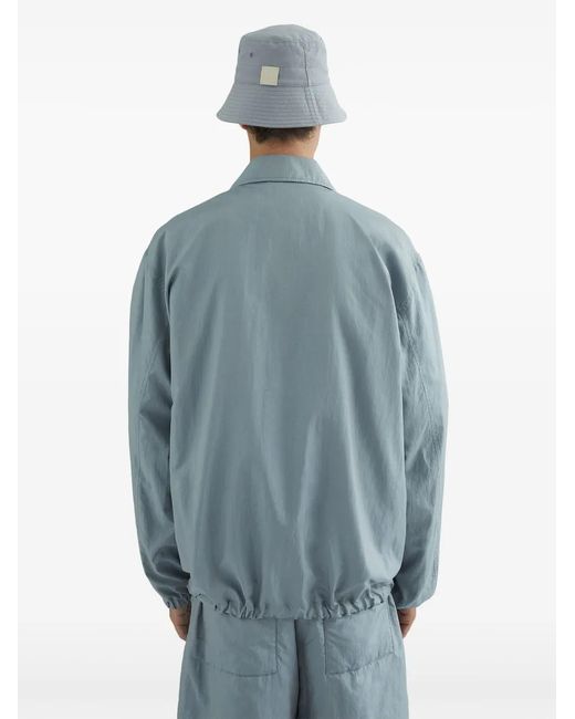 Jil Sander Blue Press-Stud Fastening Jacket for men