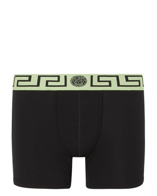 Versace Boxershorts mit Greca-Bund in Black für Herren