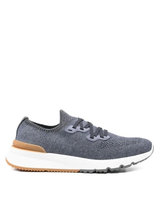 メンズ Brunello Cucinelli メッシュ スニーカー Blue