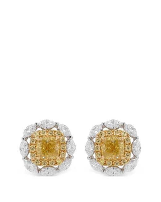 HYT Jewelry Metallic Diamond Diamond Earrings