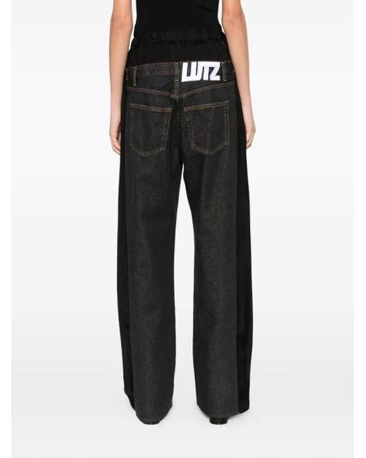 Lutz Huelle Black Low Denim Trousers