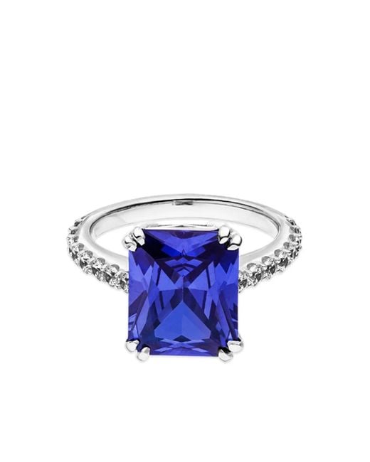 VEYNOU Blue 14Kt Recycled Nalu Sapphire And Diamond Ring
