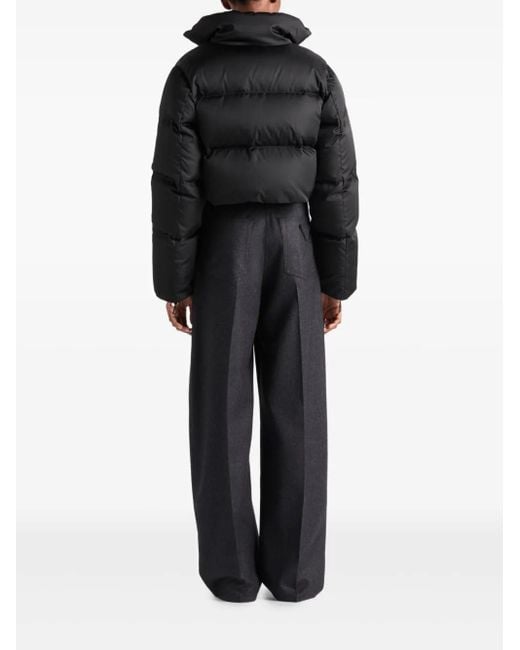 Prada Black Padded Stand-Up Collar Jacket