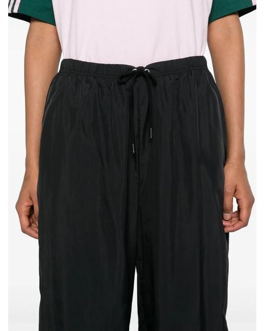 Adidas Black Parachute Recycled-Polyamide Track Trousers