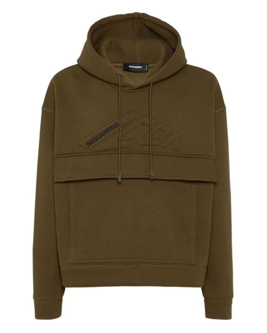 DSquared² Green Logo Hoodie for men