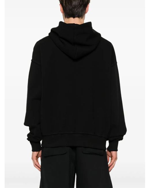 M I S B H V Black Sunrise Printed Hoodie for men