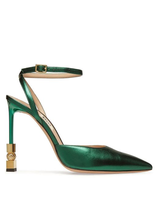 Bally Green 105Mm Tatjana Pumps