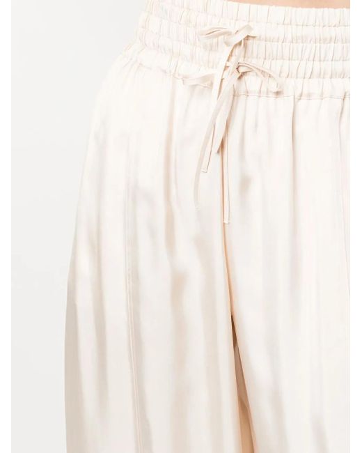 Jil Sander White Pressed-Crease Palazzo Pants
