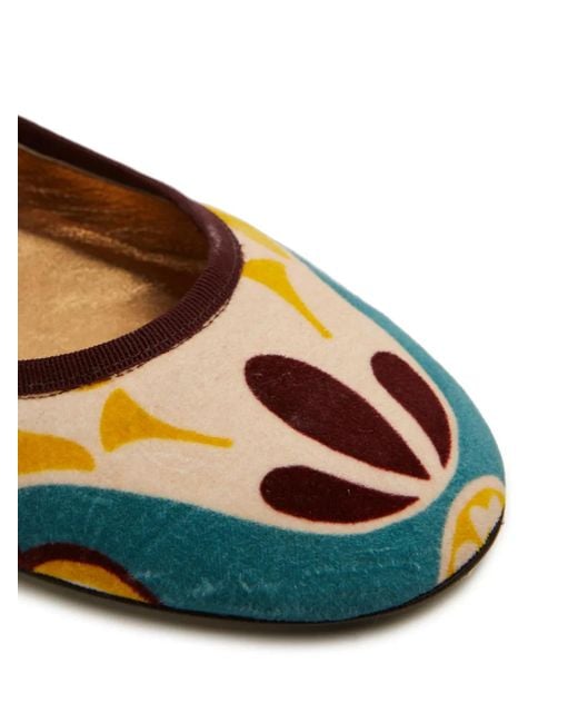 LaDoubleJ Blue Winter Ballerina Shoes