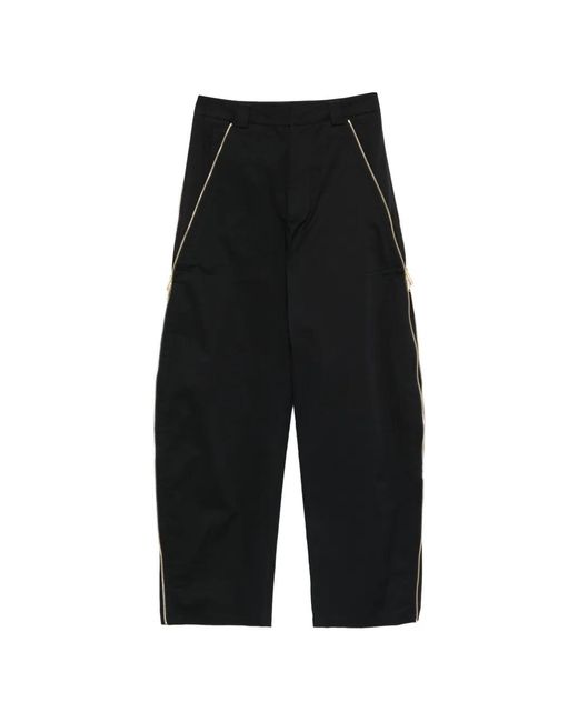DARKPARK Black Zip-Detail Trousers