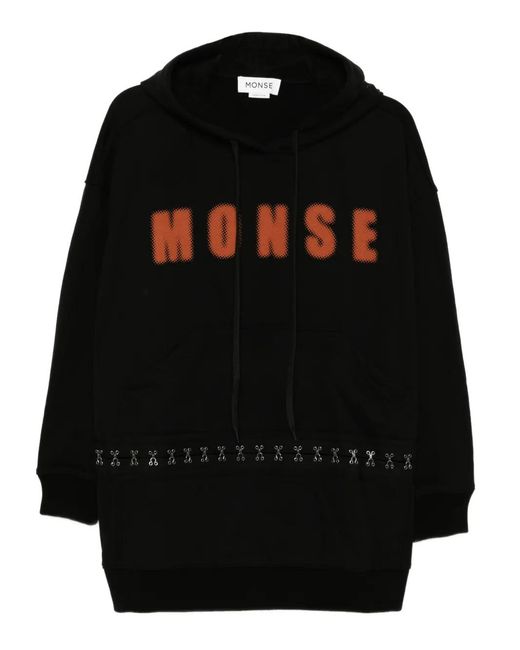 Monse Black Logo-Printed Dress