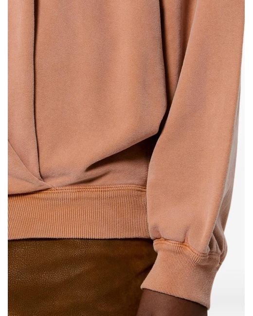 Isabel Marant Orange Sauria Wrap-Front Hoodie