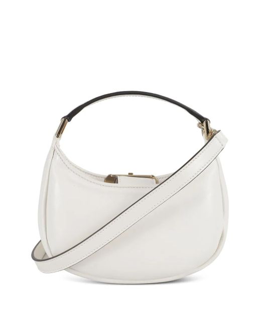 Jimmy Choo White Mini Edie Hobo Bag