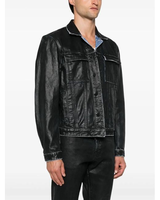 DSquared² Black Garment-Dyed Jacket for men