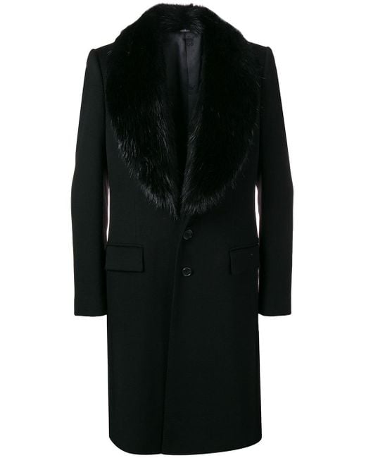 Dolce & Gabbana Fell Mantel mit Pelz in Schwarz für Herren | Lyst AT