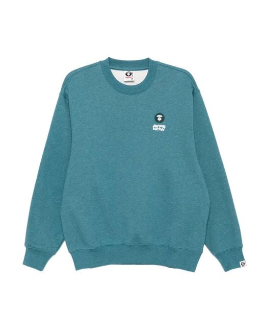 Sweat À Logo Appliqué Aape By A Bathing Ape pour homme en coloris Blue