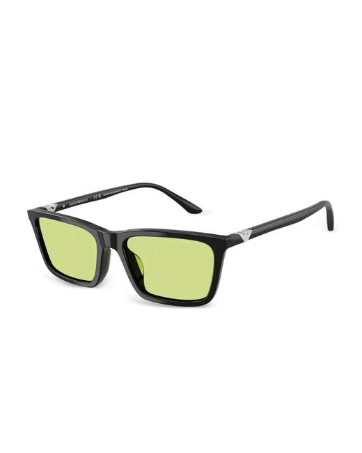 Emporio Armani Black Square-Frame Sunglasses