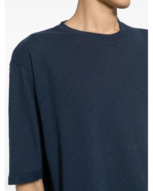 IRO Blue Drop-Shoulder Jersey T-Shirt for men
