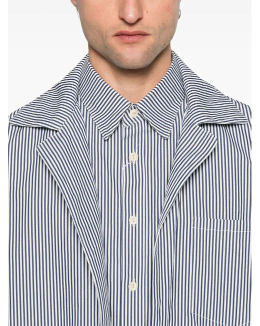 Maison Margiela Gray Striped Jacket for men