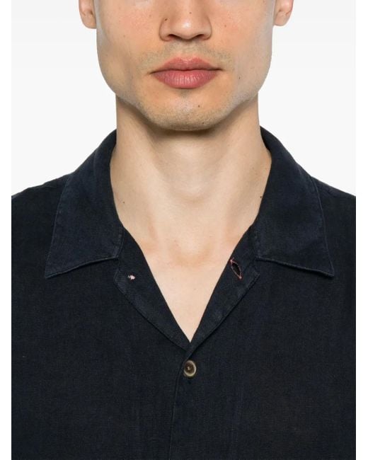 メンズ Paul Smith リネンシャツ Black