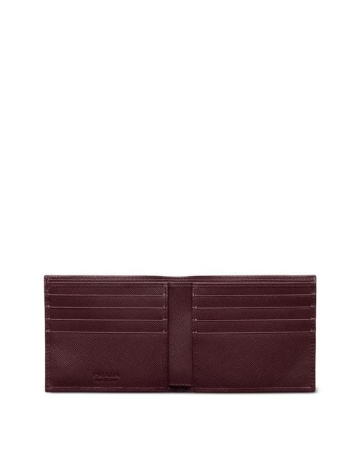 Prada Purple Leather Wallet for men