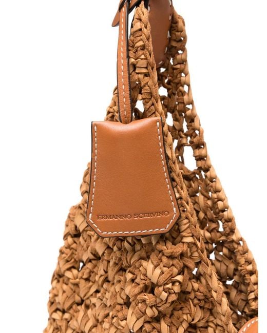 Ermanno Scervino Brown Clio Leather Shoulder Bag
