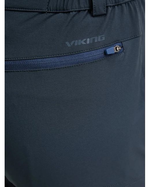 Viking Blue Pantalon Cargo À Détail Zippé
