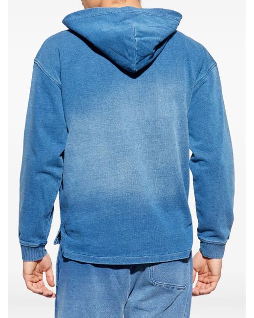 DIESEL S-Blaxt-Hood-Zip-New Sweater Met Capuchon En Rits in het Blue voor heren
