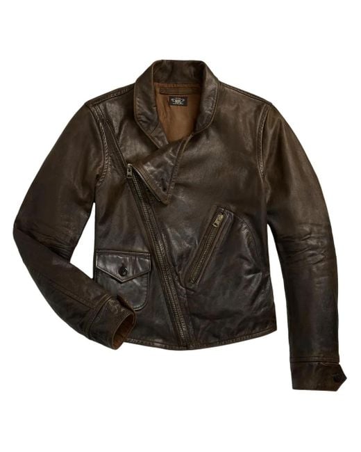 RRL Davies レザージャケット Brown