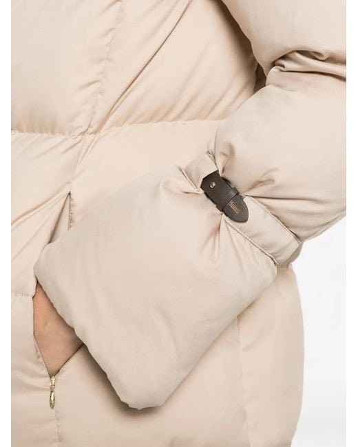 Herno Natural Zip-Up Puffer Jacket