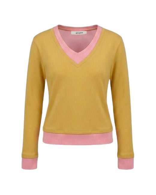 GIMAGUAS Yellow Sam V-Neck T-Shirt