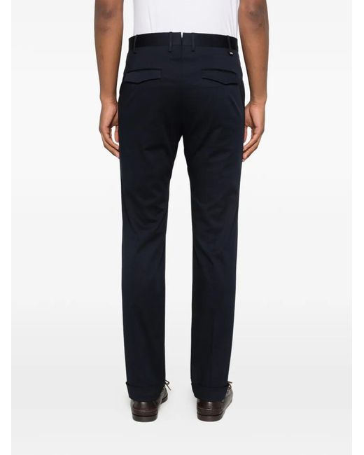 PT Torino Black Side-Pocket Trousers for men