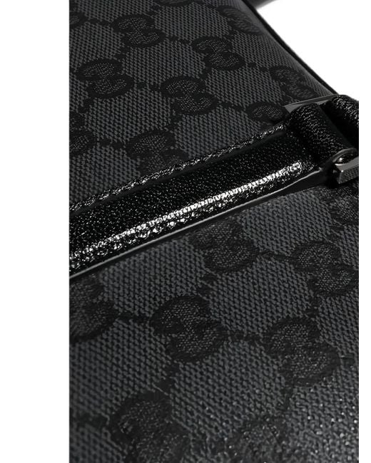 Gucci Black Medium Essence Classic Gg Supreme Briefcase for men