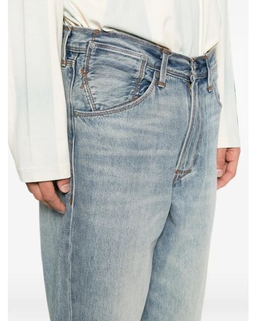Levi's Blue Faded Wide-Leg Jeans for men