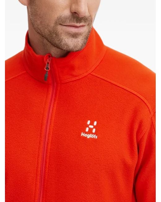 Haglöfs Red Buteo Zip-Up Sweater for men