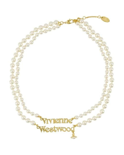 Collana Di Perle di Vivienne Westwood in Metallic
