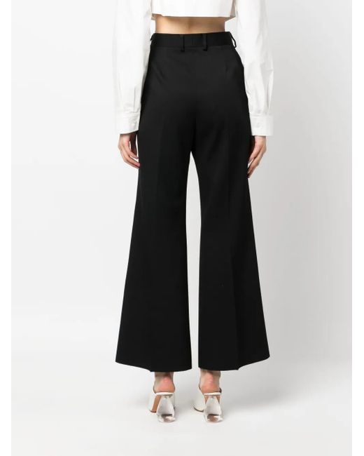 Lanvin Black Flared Tailored Pant