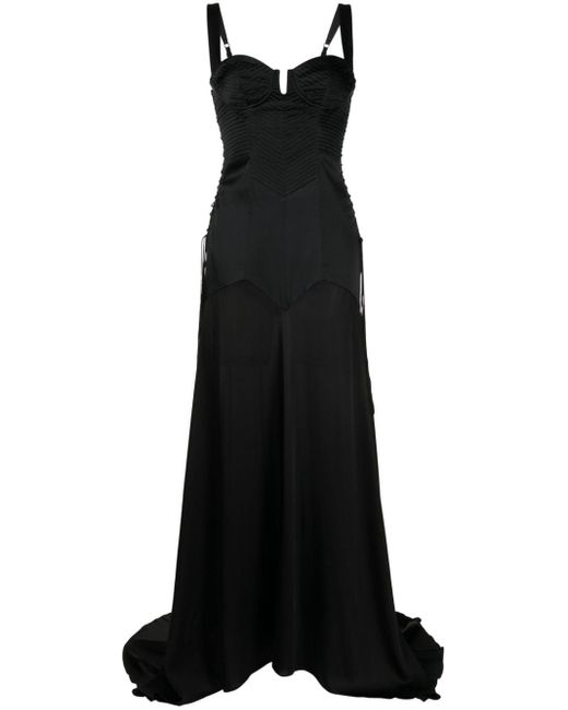 Kiki de Montparnasse Black Le Bang Silk Gown