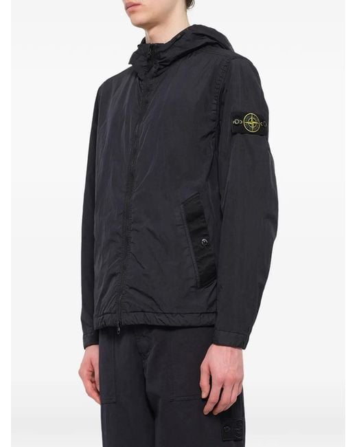 Stone Island Blue 4100001 Crinkle Reps Ny Jacket for men