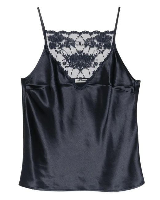By Malene Birger Gray Leeba Lace Top