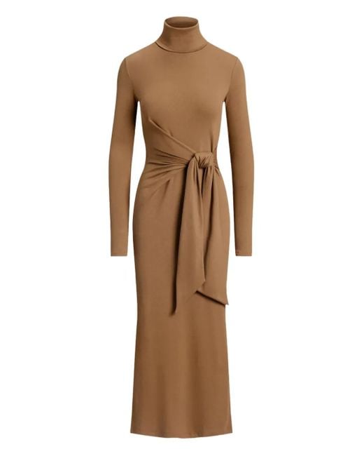 Ralph Lauren ハイネック ドレス Natural