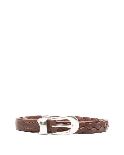 Our Legacy White Braided Belt for men